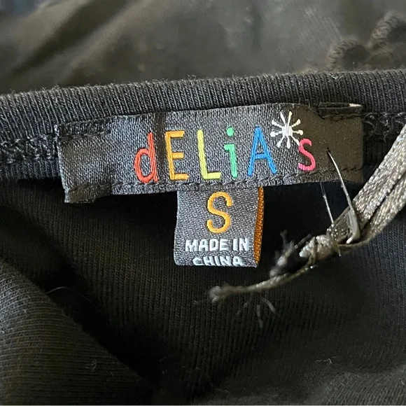 Dollskill Delia’s Butterfly Long Sleeve Glitter Top - Size Small - Picture 3 of 11